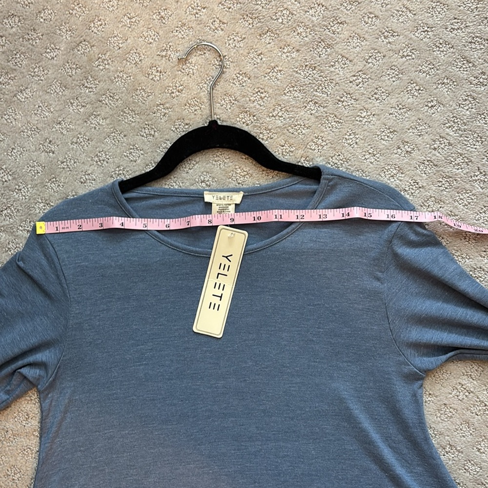 Yelete Blue Bell Sleeve Blouse - NWOT - Picture 9 of 12
